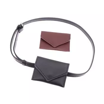 Элегантная кожаная поясная сумка для женщин, сумка-кошелек через плечо, поясная сумка, вечерний клатч, мини-сумочка, съемная, мягкая кожа чёрный