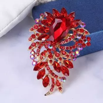 Элегантная красочная стеклянная брошь со стразами, яркий цвет, булавка неправильной формы, шаль, шарф, значок на воротнике, аксессуары для костюма фиолетовый