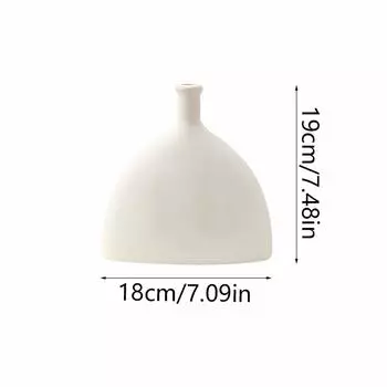 Элегантная круглая геометрическая ваза в форме листа, минималистичная пластиковая ваза, художественная пластиковая ваза для цветов