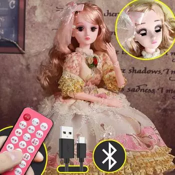 Элегантная кукла-игрушка 60 см, 1/3, карие глаза и одежда, красивая силиконовая кукла ручной работы, игрушка в подарок