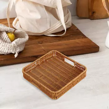 Элегантная квадратная сервировочная корзина для кухни и столовой M
