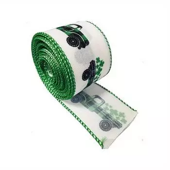 Элегантная лента в ирландском стиле на День святого Патрика, идеально подходящая для поделок и украшения мероприятия