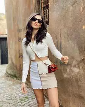 Элегантная лоскутная юбка, женские летние 2024, тонкие юбки с высокой талией, женские шикарные мини-юбки трапециевидной формы S