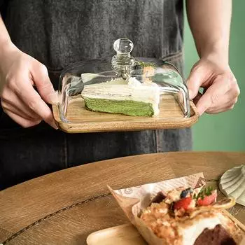 Элегантная масленка со стеклянной крышкой, винтажные тарелки для масла, контейнер для выпечки, фруктов, тортов, десертов, поднос для свадебной вечеринки
