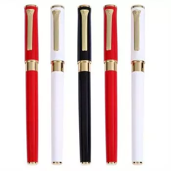 Элегантная металлическая ручка для подписи 0,5 мм - модная шариковая ручка для бизнеса, тонкий наконечник, идеально подходит для офиса и подарка