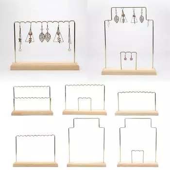Элегантная металлическая стойка для ювелирных изделий, стильные органайзеры для хранения, металлическая стойка для хранения колец и часов T3
