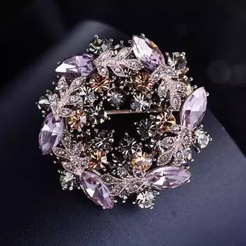 Элегантная мини-брошь-венок в стиле ретро-барокко - Модный, креативный и милый аксессуар для одежды.