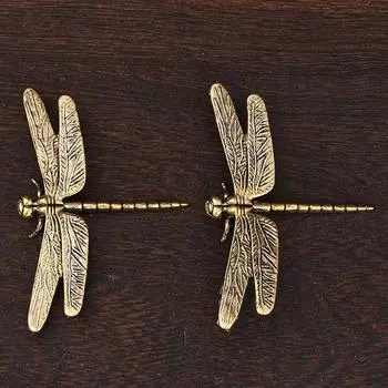 Элегантная миниатюрная статуэтка стрекозы, винтажное украшение стрекозы, подарок на день рождения 2pcs