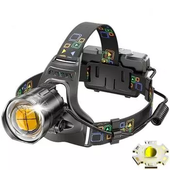 Элегантная мощная светодиодная фара дальнего действия 2500 м с возможностью масштабирования на открытом воздухе для охоты K808-P100 чёрный