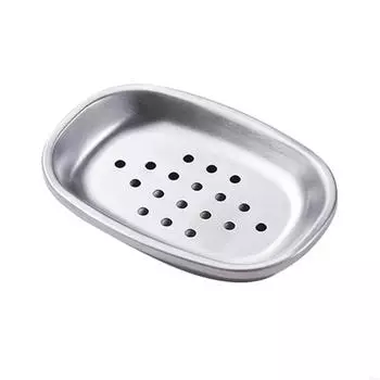 Элегантная мыльница из нержавеющей стали для хранения аксессуаров для ванной и кухни