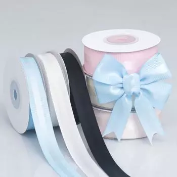 Элегантная однотонная атласная лента с ребристым краем для выпечки, торта, подарка на праздник, цветочного букета, упаковки, декоративная лента для галстуков, украшения дома 1.6cm*10 yards/roll