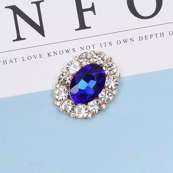 Элегантная овальная декоративная пуговица с ромбовидной пряжкой для поделок, одежда для свадебного платья, аксессуары для волос A14