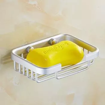 Элегантная овальная мыльница из алюминия без отверстий small square soap box