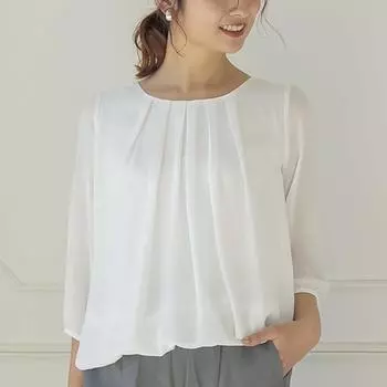 Элегантная плиссированная блузка, повседневная однотонная шифоновая рубашка, женские топы, весна-лето, одежда с рукавами три четверти, Blusa Mujer 25899 S оранжевый