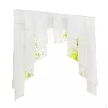 Элегантная плиссированная тюль-занавеска, 140Шx145В Blue 120Wx145H