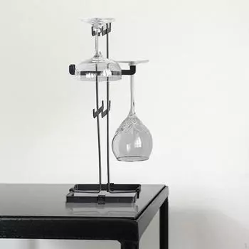 Элегантная подставка для бокалов вина для домашнего бара белый