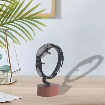 Элегантная подставка для часов с деревянной основой для дома и магазина 5cmx10.5cm