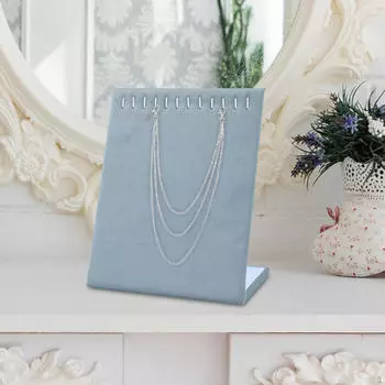 Элегантная подставка для ожерелий и ювелирных изделий серый