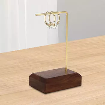 Элегантная подставка для сережек, деревянная подставка для женщин 7cmx5cmx15cm