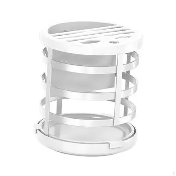 Элегантная подставка для столовых приборов для организации пространства на кухне белый