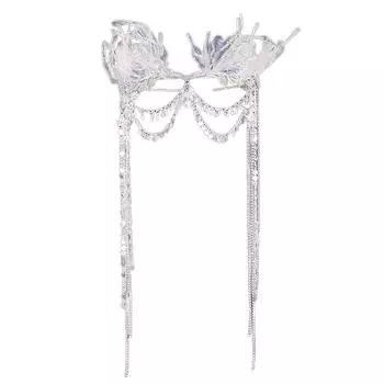 Элегантная повязка на голову с кисточками в виде русалки, игривый аксессуар для волос с кисточками в виде русалки, оригинальная заколка с бахромой для повседневной носки