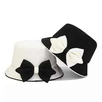 Элегантная японская цветная шляпа-бабочка для рыбалки для женщин, для весенних и летних выходов, с небольшой солнцезащитной шляпой, открывающей лицо M56-58cm белый