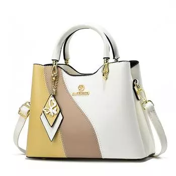 Элегантная роскошная женская сумка, новая контрастная женская сумка, большая вместимость, модная сумка через плечо, женская сумка через плечо