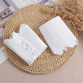 Элегантная рубашка с поддельными рукавами, манжеты на запястьях, съемные кружевные оборки, рубашки, свитер, свитшот, поддельные рукава, белый браслет