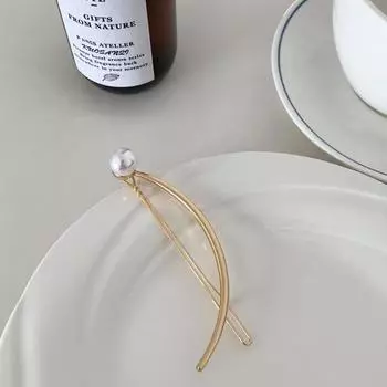 Элегантная S-образная заколка для волос с жемчугом для женщин, шпилька для пучка волос, металлическая заколка со стразами, клипсы-бананы для закручивания волос, украшения для волос, подарки