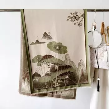 Элегантная шаль, шарф из имитации кашемира, женский осенне-зимний, толстый, теплый, накидка на шею, ветрозащитный шарф, пашмина, бандана, головной платок 66X186cm