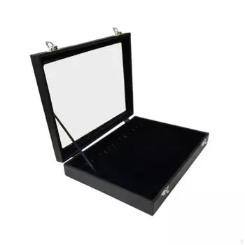 Элегантная шкатулка для ожерелий и браслетов Black PU