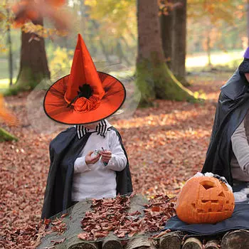 Элегантная шляпа ведьмы для Хэллоуина и костюмированных вечеринок