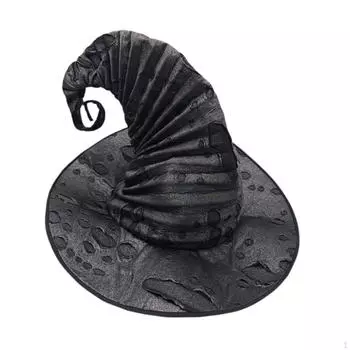 Элегантная шляпа ведьмы для магических праздников и событий фиолетовый