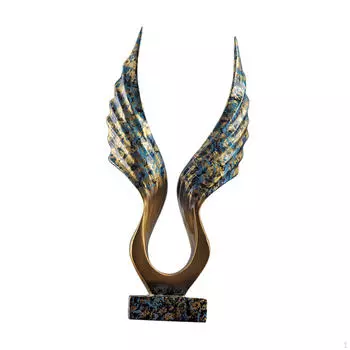 Элегантная скульптура крыла для домашнего декора — центральный элемент стола ручной работы с элементами фэн-шуй Style A