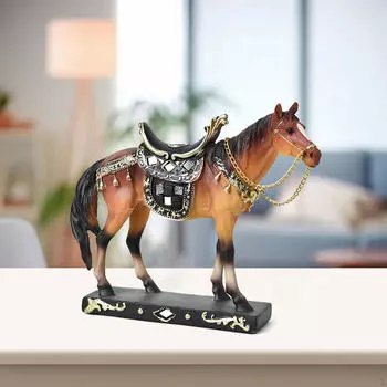 Элегантная скульптура лошади для декора офиса или дома белый