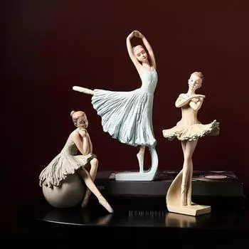 Элегантная статуэтка балерины - современный декор для гостиной или винного шкафа Refer to option image