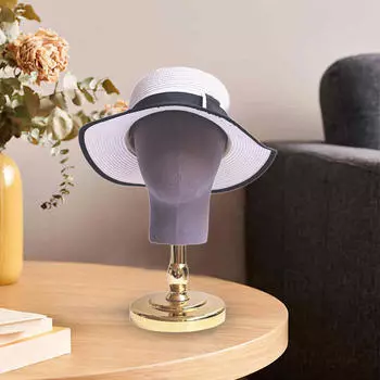 Элегантная стойка для показа шляп и головных уборов Gold