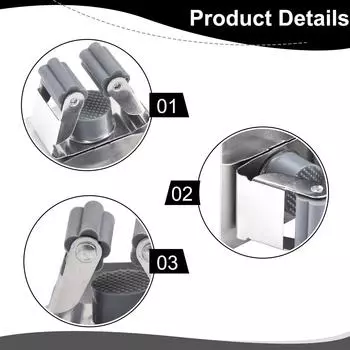 Элегантная стойка для швабры из нержавеющей стали с простой очисткой и установкой чёрный