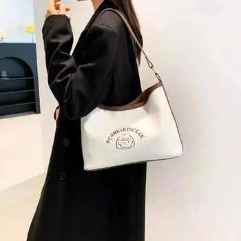 Элегантная сумка через плечо для женщин, большая вместимость, повседневная, женская, популярная, зимняя, новая мода