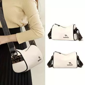 Элегантная сумка через плечо из искусственной кожи, мягкая повседневная сумка через плечо с широким ремешком, женская мини-сумка для телефона на молнии бежевый