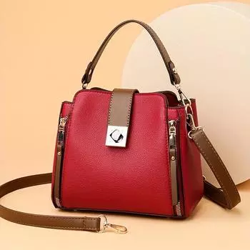 Элегантная сумка через плечо с защитой от кражи: Регулируемый ремешок, надежная застежка-молния, прочный и идеально подходит для любого случая 21.5*11.5*18.5cm чёрный