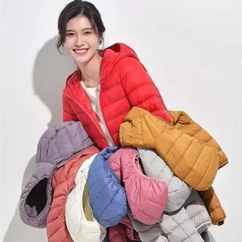 Элегантная тонкая куртка-пуховик для женщин, легкая, легкая, укороченная куртка для улицы на осень и зиму M