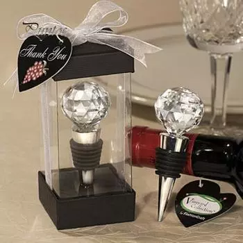 Элегантная вакуумная пробка для бутылки красного вина со стразами