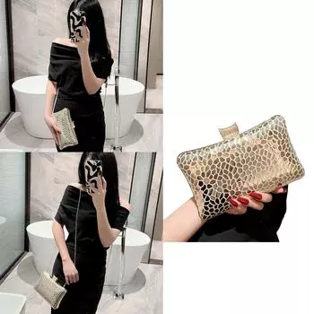 Элегантная вечерняя сумочка для женщин, клатч, идеальная для официальных мероприятий и свадеб золотой