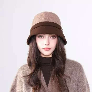 Элегантная винтажная кепка рыбака в твидовом стиле, женская зимняя теплая шапка One Size
