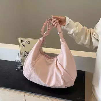 Элегантная вместительная сумка Cloud из холщовой ткани для женщин - универсальная и модная сумка-мессенджер One Size розовый