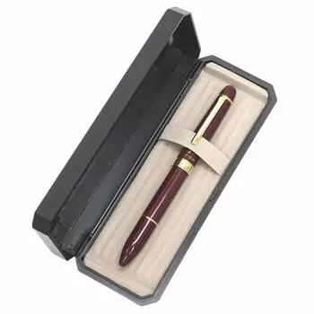 Элегантная вращающаяся ручка-карандаш механическая премиум-класса с черным и красным грифелем и механическим вращающимся механизмом, металлическая, латунная, японского производства, 3-в-1 (2-цветный + красный
