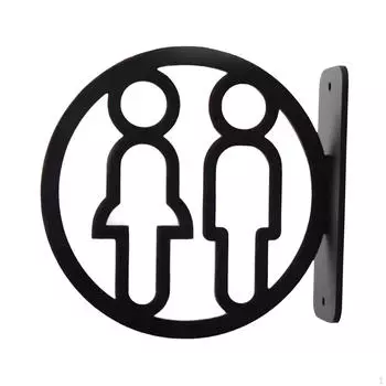 Элегантная вывеска для ванной комнаты для декора отеля и офиса Male and Female