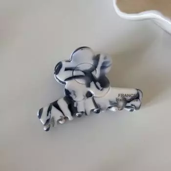 Элегантная заколка-акула среднего размера с цветком из ацетатной кислоты, аксессуар для волос для женщин и девушек, высококачественная заколка для захвата волос во французском стиле Hair Claws