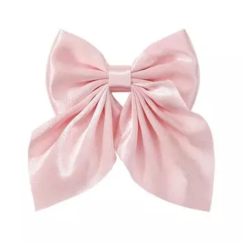 Элегантная заколка для волос с бантом и лентой, модная простая однотонная атласная пружинная заколка для волос, заколка для волос в стиле ретро, повязка на голову с зажимами, аксессуары для волос для девочек